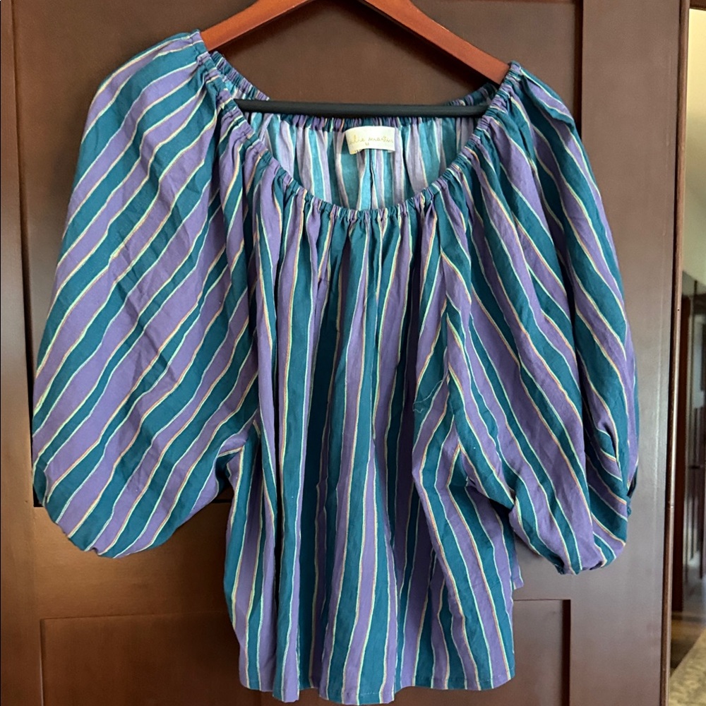 Natalie Martin Multicolor Striped Blouse